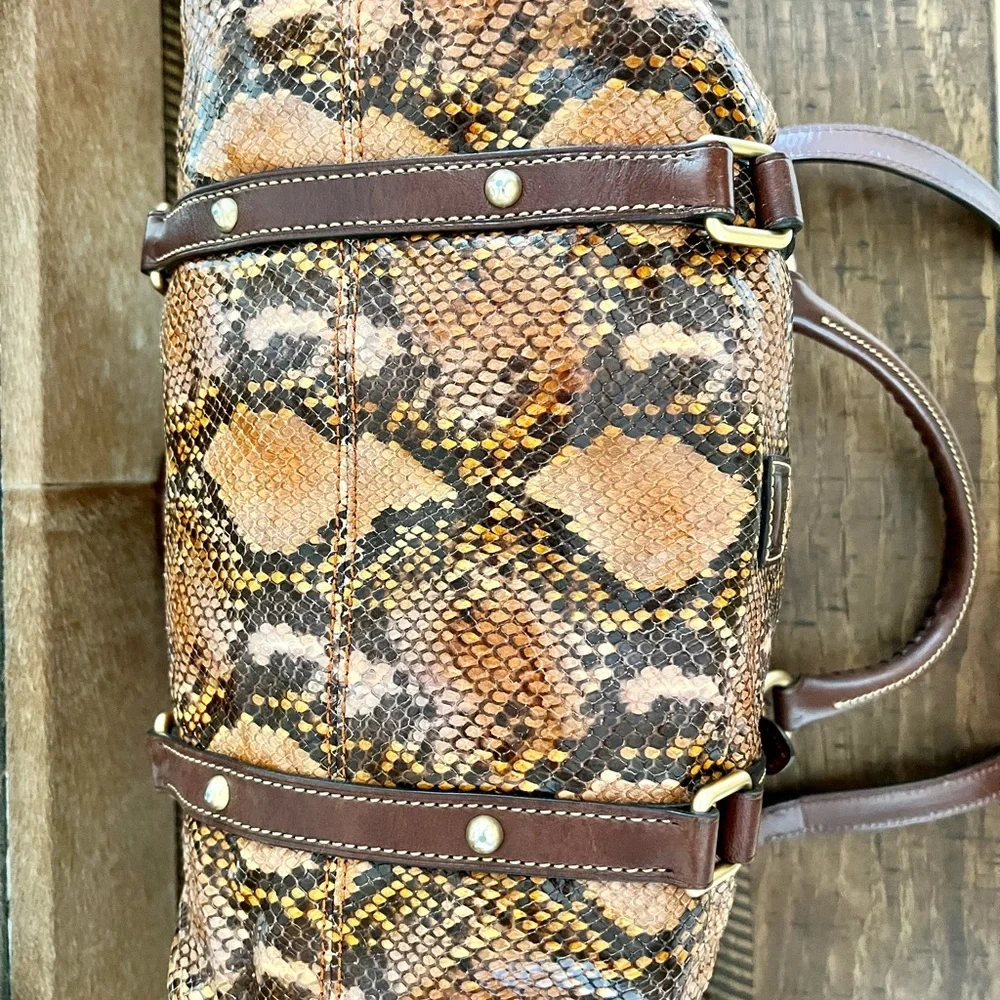 Reptile Brown Dooney Bourke Purse - Picture 10 of 16